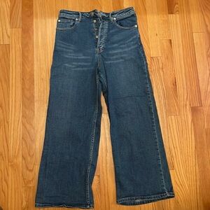 Free People Flare Jeans Mid Rise, Cropped style